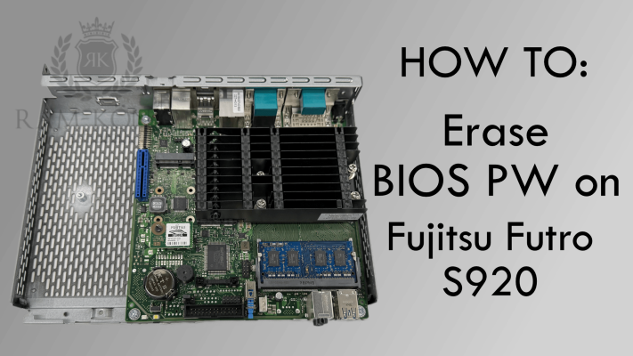 Erase BIOS Password on Fujitsu Futro S920 - So entfernen Sie das BIOS Passwort von einem Fujitsu Futro S920 Thin Client