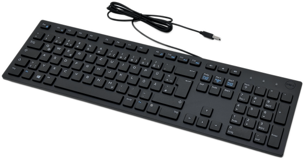 DELL Tastatur Schwarz/Black - QWERTZ - USB PC Notebooks - KB216-BK-GER - Neu/OVP