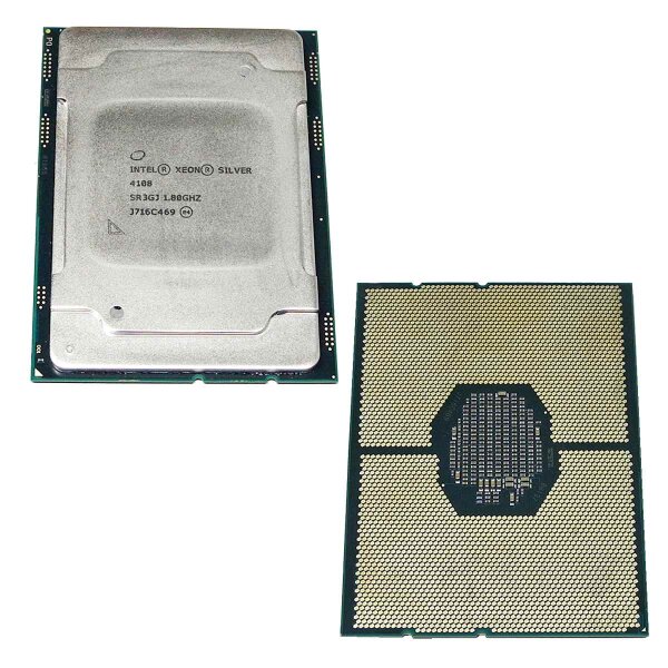 2xIntel Xeon Silver 4108 Processor 11MB L3 Cache 1.80 GHz 8-Core FCLGA3647 SR3GJ