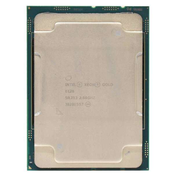 Intel Xeon Gold 6126 Processor 12-Core 19,25MB Cache 2.60GHz LGA3647 SR3B3