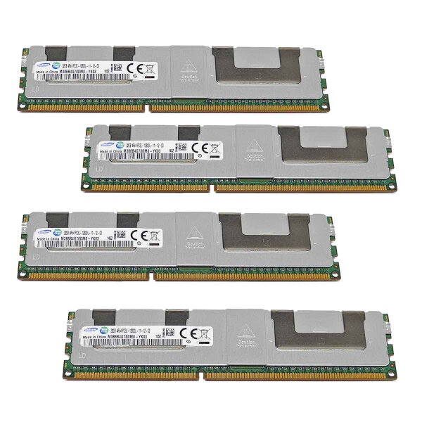 Samsung 4x32 GB (128 GB) PC3L-12800L 4Rx4 ECC M386B4G70DM0-YK04 RAM REG ECC DDR3