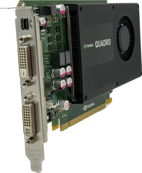 Nvidia PNY Quadro K2000D | 2GB GDDR5 Grafikkarte | 2x DVI 1x Mini DisplayPort