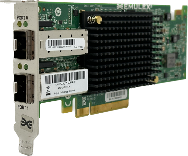 Fujitsu EMULEX LPE16002 | 10Gb/s Dual-Port Host Bus Adapter | PCIe x8 LP