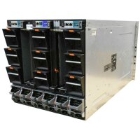 Dell PowerEdge M1000e BladeCenter BMX01 6x C2700A PSU 2x RK095  iKVM 0K036D 10U