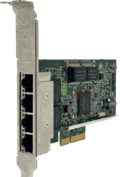 DELL Quad Port Gigabit Server Adapter Netzwerkkarte | Full Profile PCIe | 0KH08P