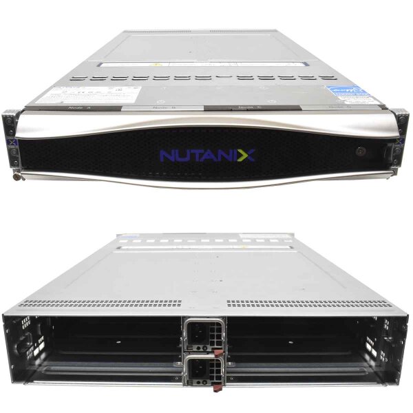 Nutanix 4 Node Server NXS2U4NS24G600 no Node 2x PSU 2090W CSE-217B 24x SFF Caddy