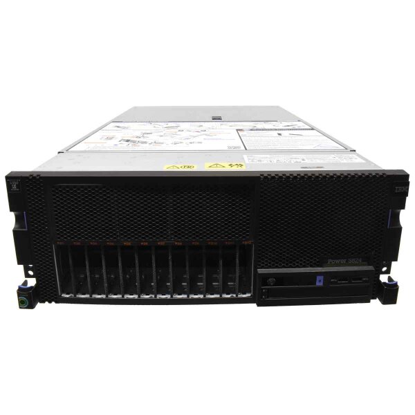 IBM Power S824 Server 2x Power8 CPU 1TB RAM PC4 12x SFF 4U 4x 00E3502 4x 00WT000