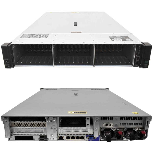 HP ProLiant DL380 G10 2U ohne CPU 2x Kühler 0GB RAM DDR4 26x SFF 2,5