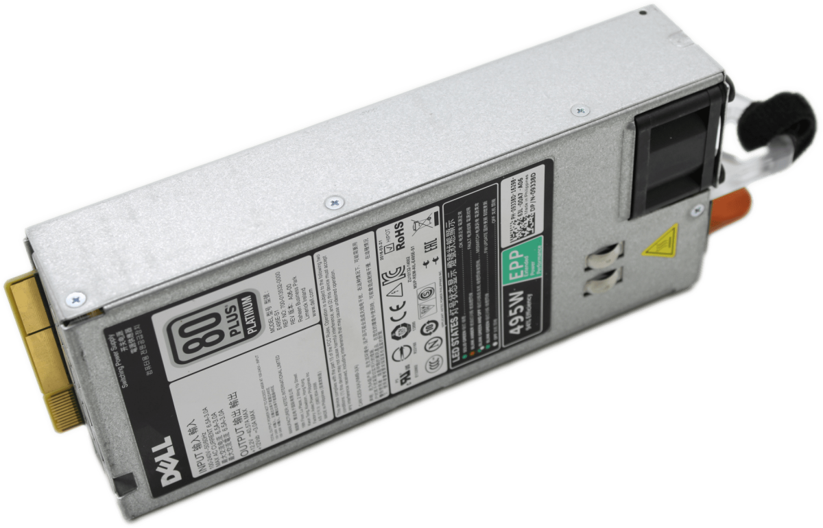 Dell | Power Supply Unit Netzteil 80 Plus Platinum EPP 495 W | E495E-S1 |  09338D - RAM-König