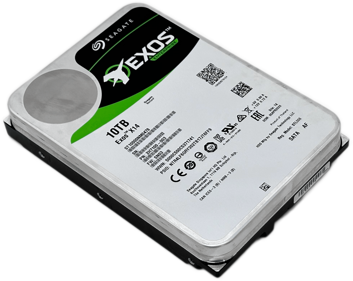 10TB Seagate Exos X14 Enterprise SATA Festplatte | 256MB 7200RPM |  ST10000NM0478 - RAM-König