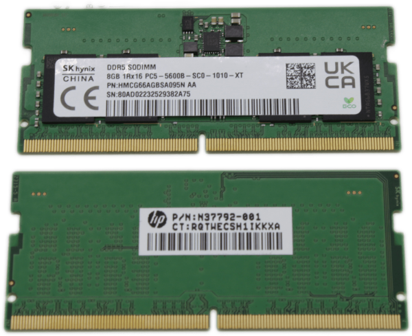 SK Hynix 8GB 1Rx16 PC5-5600B-SC0-1010-XT HMCG66AGBSA095N SO-DIMM RAM Speicher