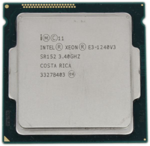 Intel Xeon E3-1240V3 3.4GHz 4 Core 8 Threads FCLGA1150 TDP 80W 8MB Cache SR152