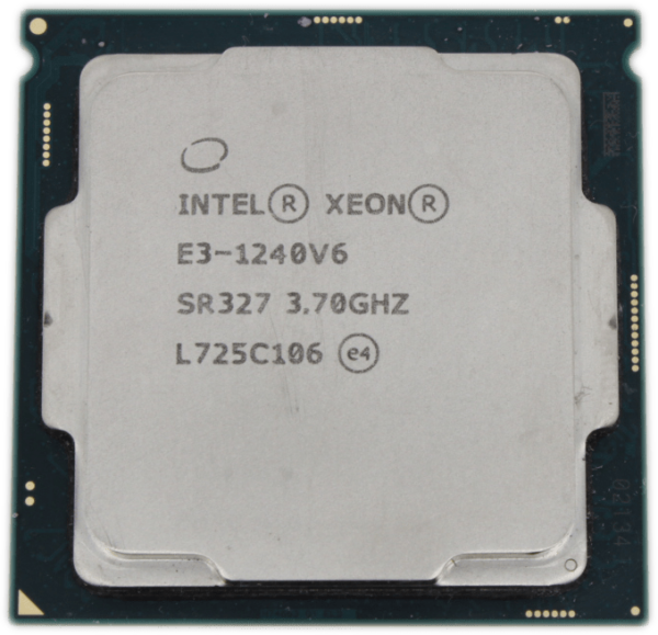 Intel Xeon E3-1240V6 3.7GHz 4 Core 8 Threads FCLGA1151 TDP 72W 8MB Cache SR327