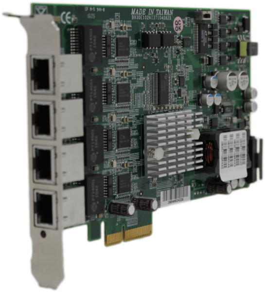 Portwell | NIC-71040 Quad Port GbE Ethernet PCIe2 x4 PoE FP | Intel i210 Chipset