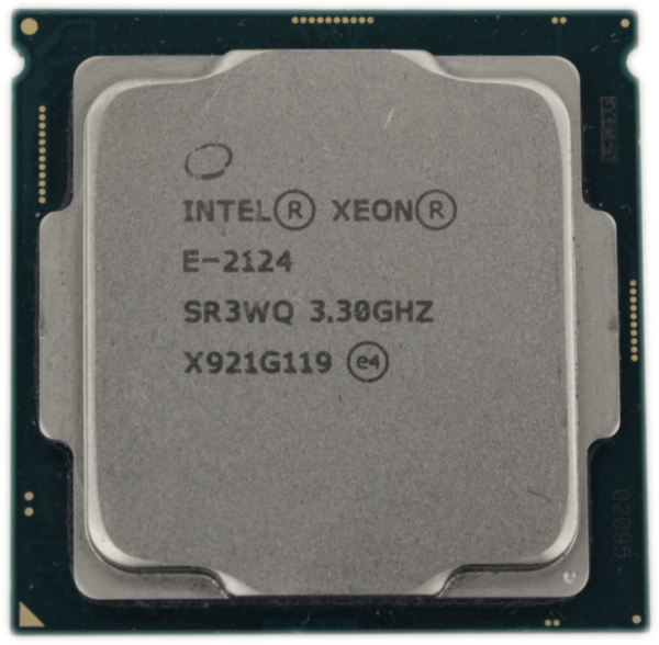 Intel Xeon E-2124 3.3GHz 4 Core 4 Threads FCLGA1151 TDP 71W 8MB Cache SR3WQ