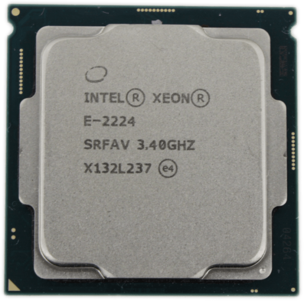 Intel Xeon E-2224 3.4GHz 4 Core 4 Threads FCLGA1151 TDP 71W 8MB Cache SRFAV