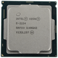 Intel Xeon E-2224 3.4GHz 4 Core 4 Threads FCLGA1151 TDP...