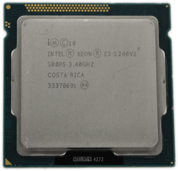 Intel Xeon E3-1240 V2 3.4GHz 4 Core 8 Thread FCLGA1155 TDP 69W 8MB Cache SR0P5