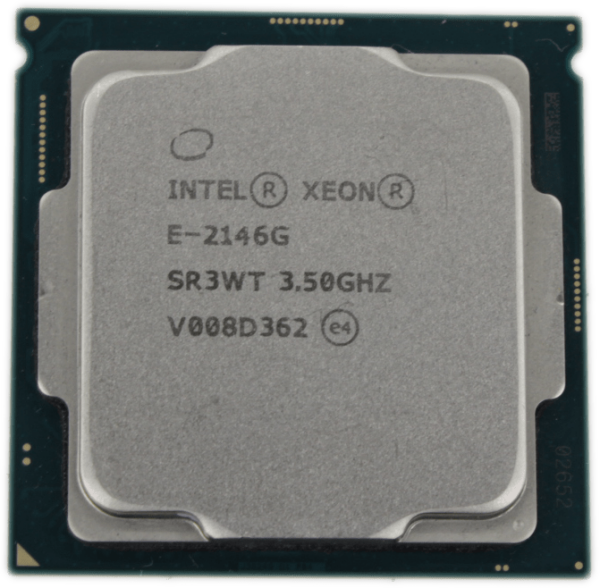 Intel Xeon E-2146G 3.5GHz 6 Core 12 Thread FCLGA1151 TDP 80W 12MB Cache SR3WT