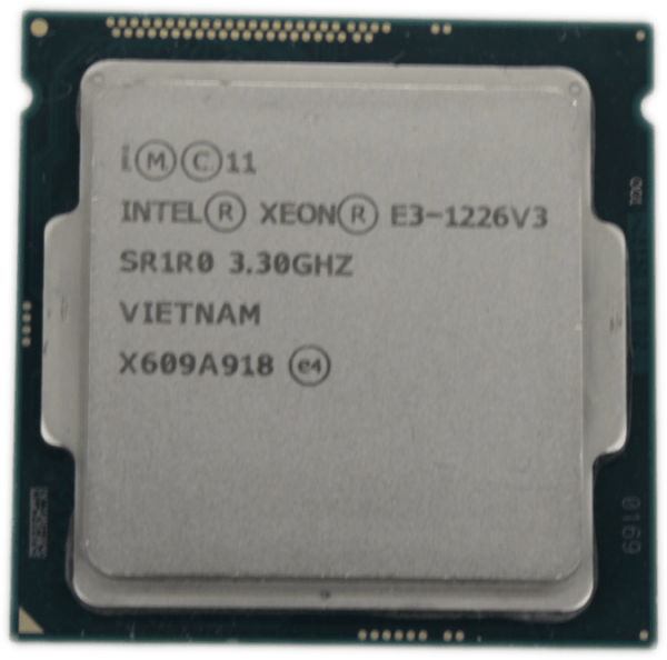 Intel Xeon E3-1226V3 3.3GHz 4 Core 4 Thread FCLGA1150 TDP 84W 8MB Cache SR1R0