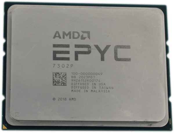 AMD EPYC 7302P 3GHz 16 Core 32 Thread Sockel SP3 155W Cache 128MB 100-000000049