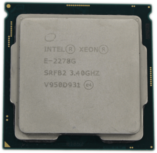 Intel Xeon E-2278G 3.4GHz 8 Core 12 Thread FCLGA1151 TDP 80W 16MB Cache SRFB2