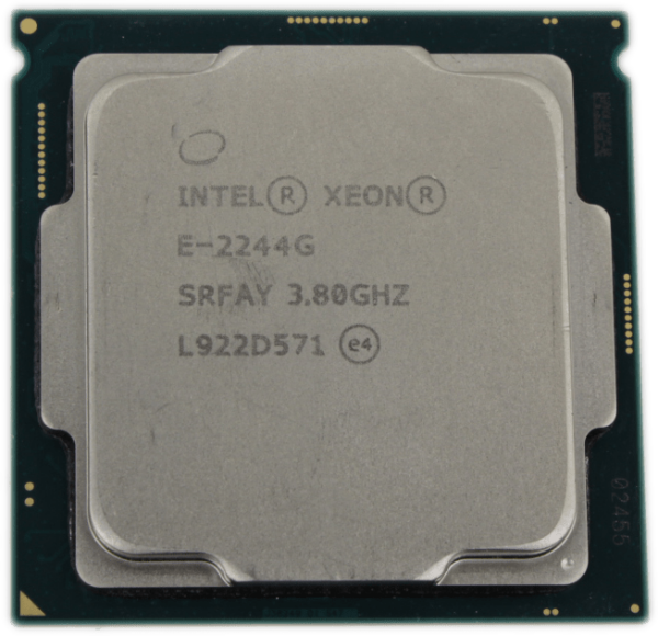 Intel Xeon E-2244G 3.8GHz 4 Core 8 Thread FCLGA1151 TDP 71W 8MB Cache SRFAY