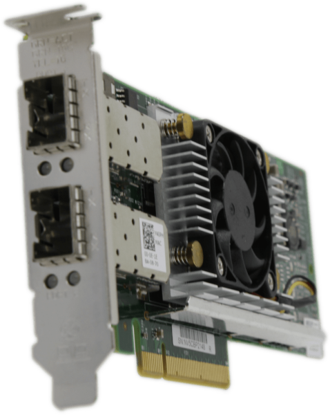 Dell Broadcom Dual Port PCIe x8 10GbE SFP+ Netzwerk Adapter 0Y40PH Low Profile