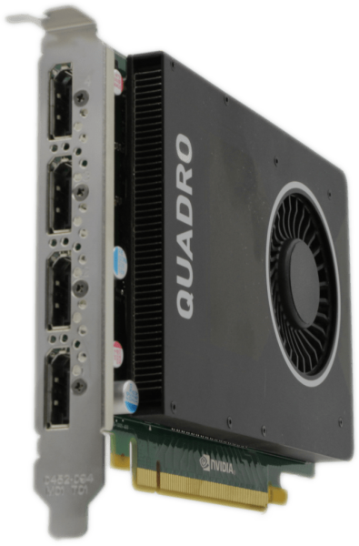 Dell Nvidia Quadro M2000 4GB GDDR5 4x DP PCIe3 x16 Grafikkarte GPU 0W2TP6 FP