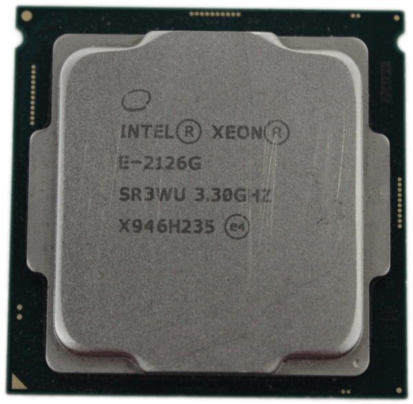 Intel Xeon E-2126G 3.3GHz 6 Core 6 Thread FCLGA1151 TDP 80W 12MB Cache SR3WU