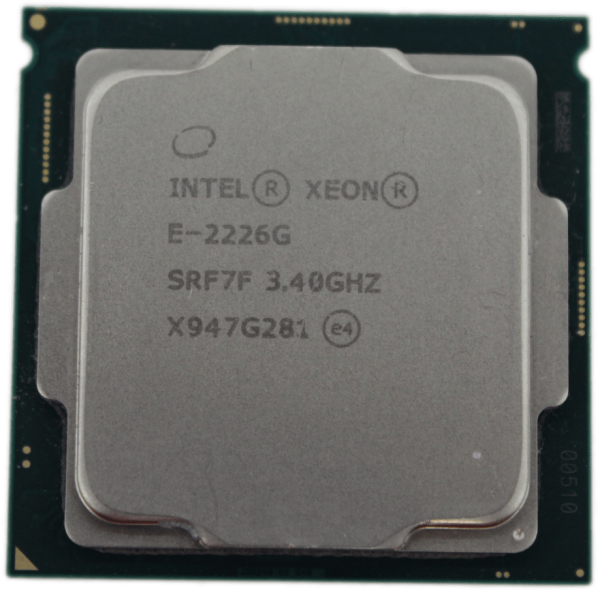 Intel Xeon E-2226G 3.4GHz 6 Core 6 Thread FCLGA1151 TDP 80W 12MB Cache SRF7F